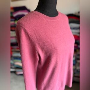 Women's Pink/Mauve Cashmere Sweater, Uniqlo, L